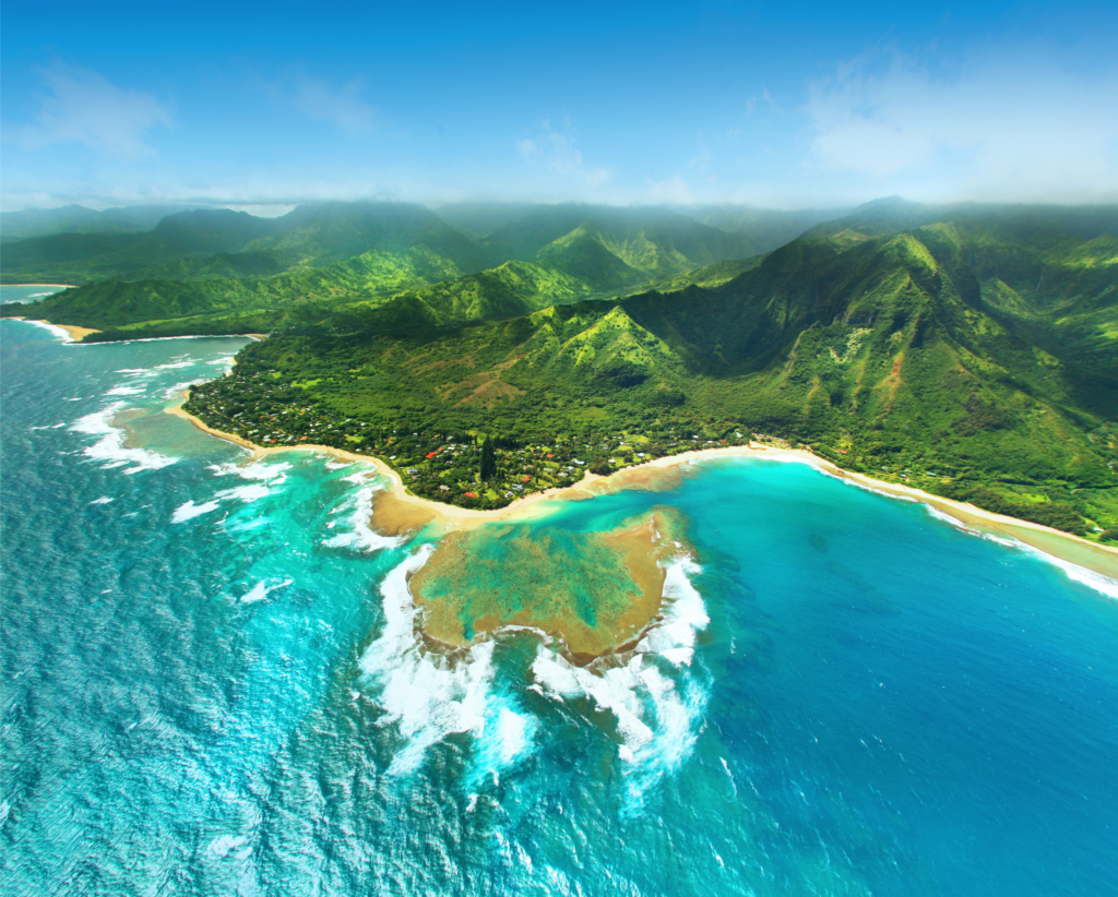 Hawaii Trip Travel Itinerary Concierge Drone Shot of Shoreline Oahu